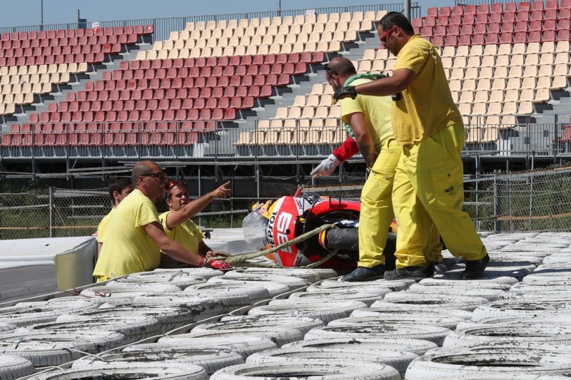 Starke Schmerzen: Lorenzo mit Highspeed-Crash beim Barcelona-Test