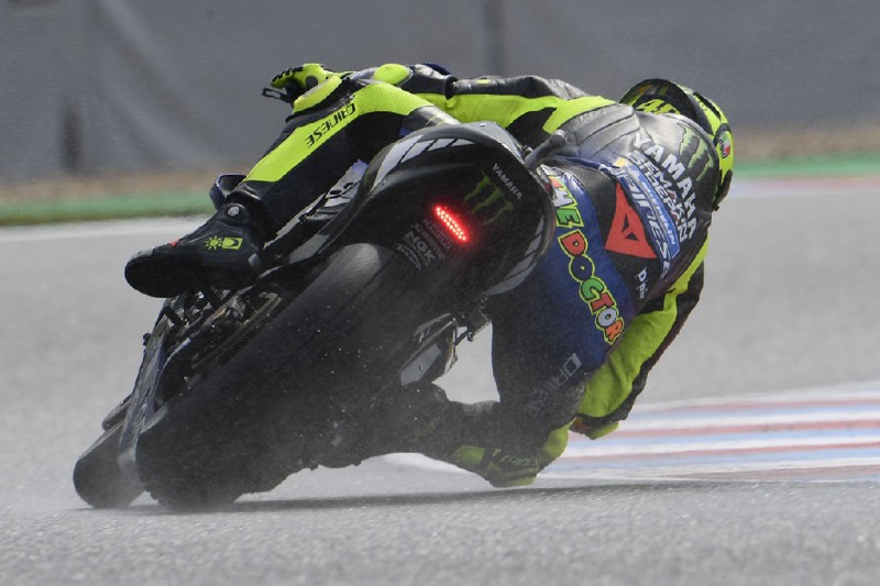 MotoGP in Spielberg 2019: Valentino Rossi im nassen Warm-up Zweiter