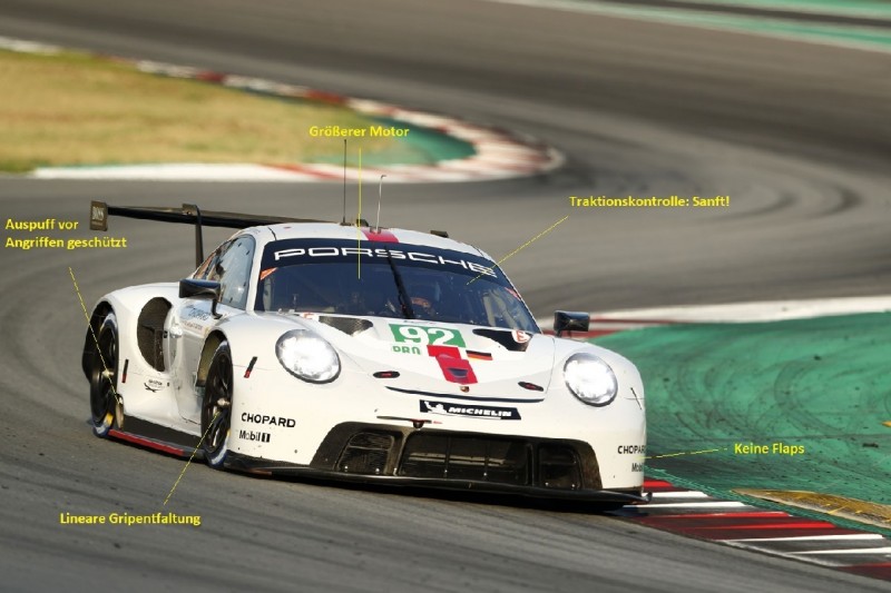 Technik-Analyse Porsche 911 RSR: Wie man Kurven linearer durchfährt