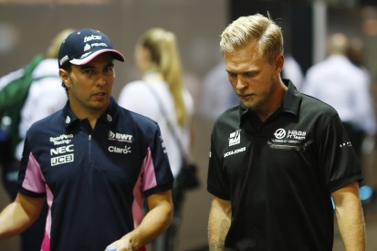 Gefährliche Szene mit Magnussen: Verwarnung für Sergio Perez