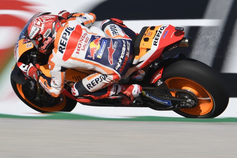 MotoGP Valencia 2019: Marc Marquez stürzt im Warm-up und fährt Bestzeit