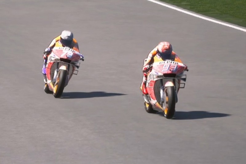 Virtuelles MotoGP-Rennen in Misano: Alex Marquez besiegt Marc, Rossi Dritter