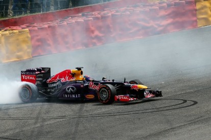 Als Verstappen rückwärts durch Eau Rouge fuhr