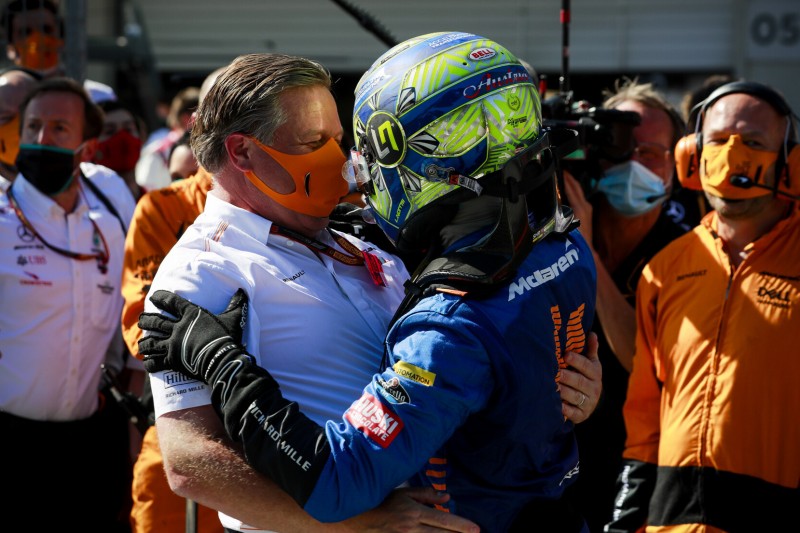 Mit schnellster Runde zum Podium: Norris "ein bisschen außer Atem"