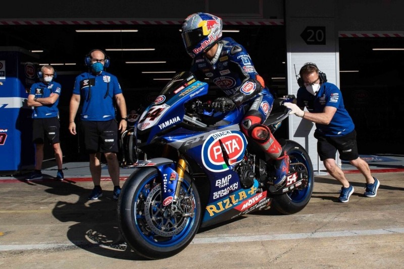 Yamaha beim Barcelona-Test: Viele neue Teile, schwerer Sturz von Razgatlioglu