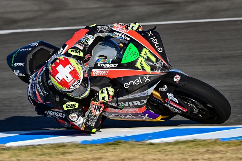 MotoE-Test in Jerez: Dominique Aegerter dominiert mit überlegener Bestzeit
