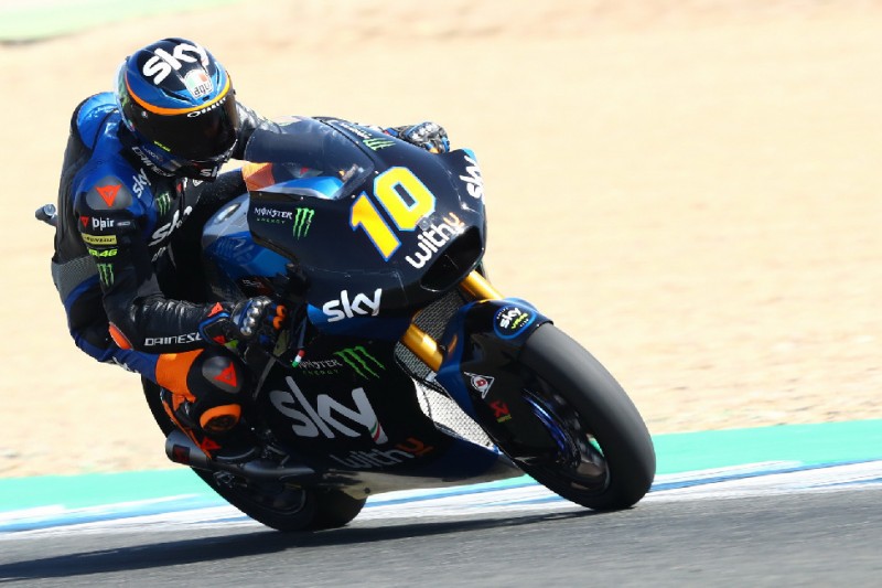 Moto2 Jerez (2) FT2: VR46-Duo an der Spitze, Kalex von Bezzecchi brennt