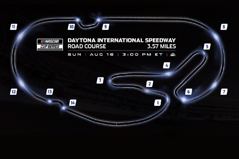 Daytona-Rundkurs mit neuer Schikane für NASCAR-Premiere