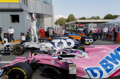 Nicholas Latifi im Parc ferme: "Wo ist denn bitte der Mercedes?"