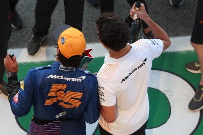 McLaren-Feierlichkeiten in Monza: Lando Norris verletzt sich an der Hand