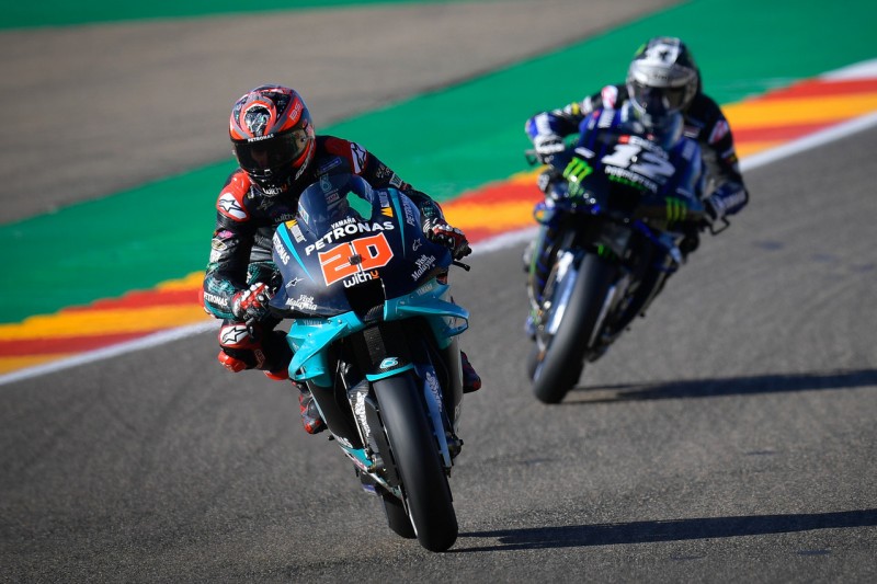 Yamaha-Trio in Aragon: Sturz-Schmerzen sind nicht Quartararos größte Sorge
