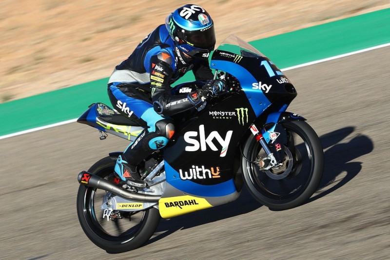 Wieder Abreißvisier im Kühler - diesmal bei VR46-Pilot Vietti
