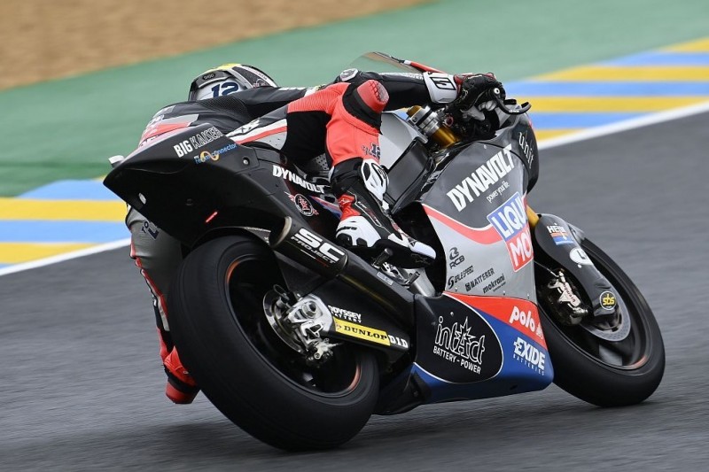 Moto2 Valencia FT1: Bestzeit und Sturz von Tom Lüthi