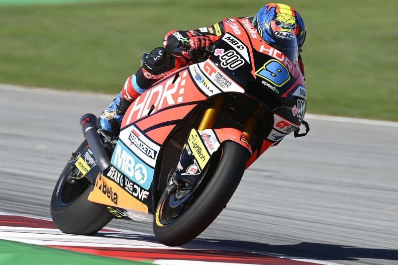 Moto2 Valencia FT3: Kaum Fahrbetrieb auf abtrocknender Strecke