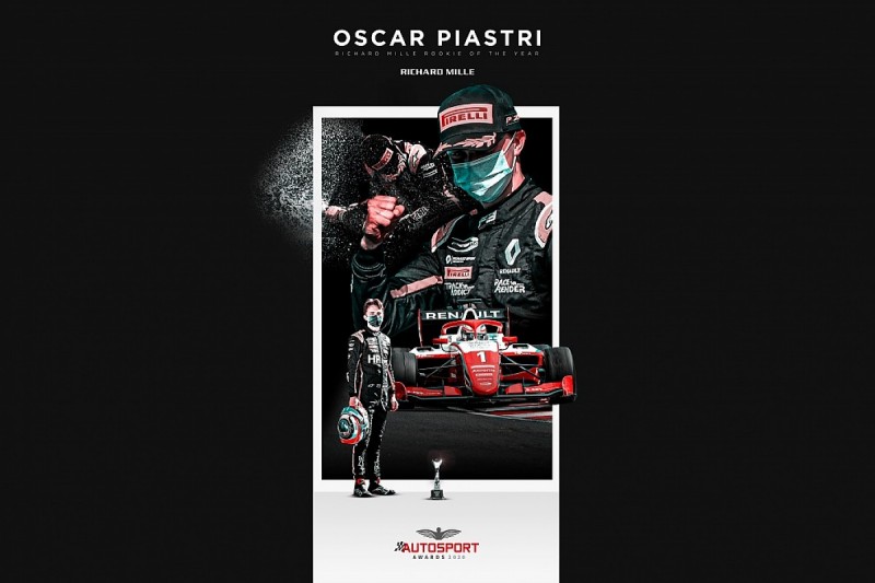 Oscar Piastri wins Autosport's Rookie of the Year Award