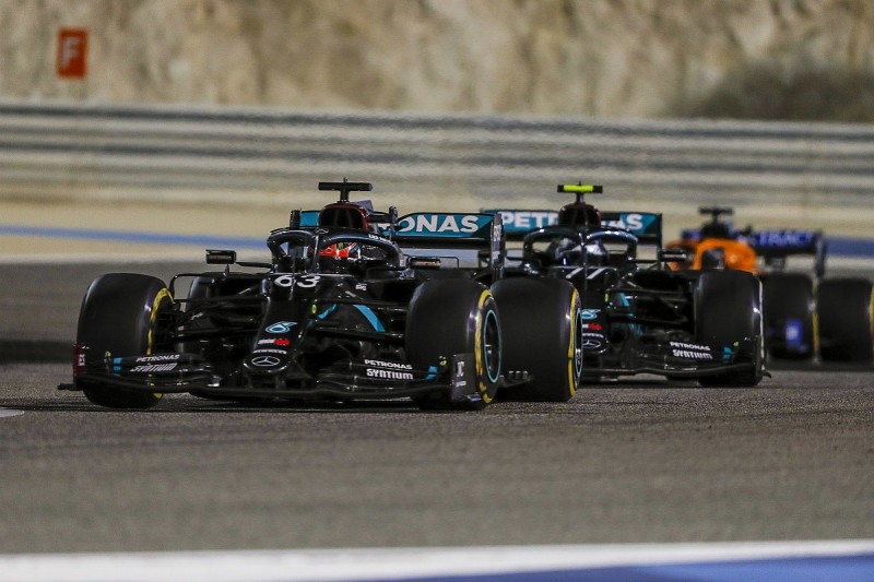 Russell felt F1 Sakhir GP lead over Bottas was "too good to be true"