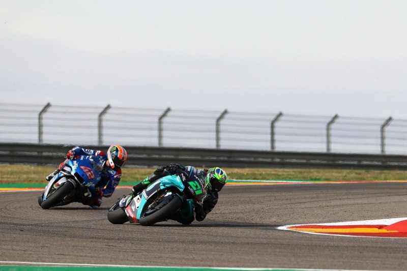 Rins didn't "have the chance" to fight Morbidelli in Teruel MotoGP