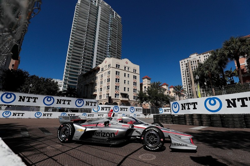 St Petersburg Indycar: Power takes pole as title chasers struggle