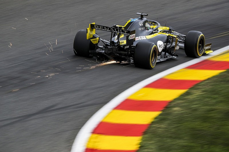 Ricciardo's car undamaged after hydraulic issue in F1 Belgian GP practice