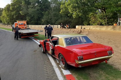 Steve Soper unscathed after Brands Hatch Historic Masters shunt