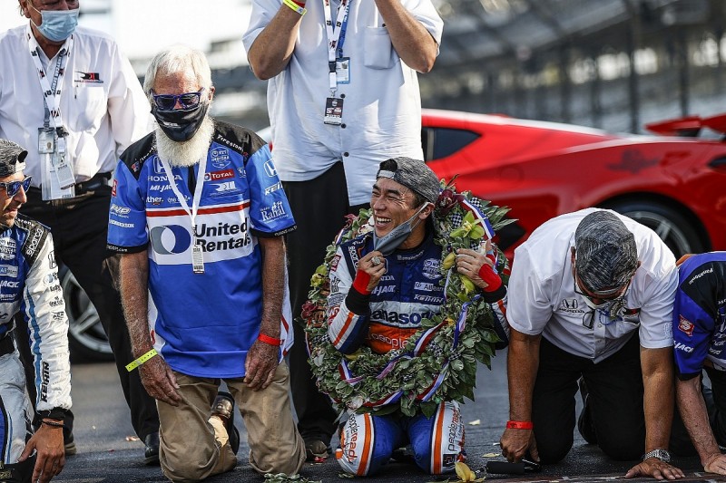 Sato: Indy 500 win for Rahal "mission completed" after 2012 near-miss