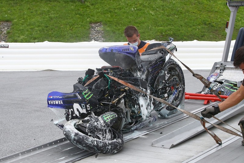 Rins "doesn’t understand" why Vinales didn’t pull out of MotoGP Styrian GP