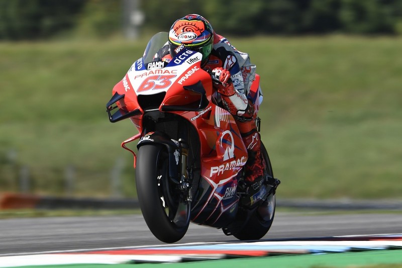 Francesco Bagnaia ruled out of Czech GP with knee fracture after FP1 crash