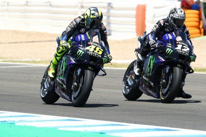 Vinales "couldn't breathe" behind MotoGP team-mate Rossi in Andalusian GP