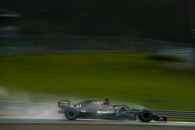 Styrian GP: Hamilton storms to pole position in wet qualifying