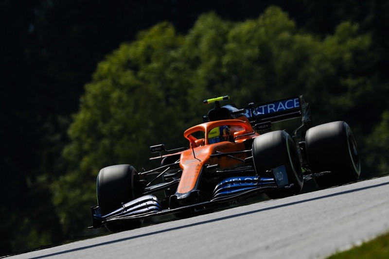 Lando Norris limited FP2 running at Styrian GP due to back pain
