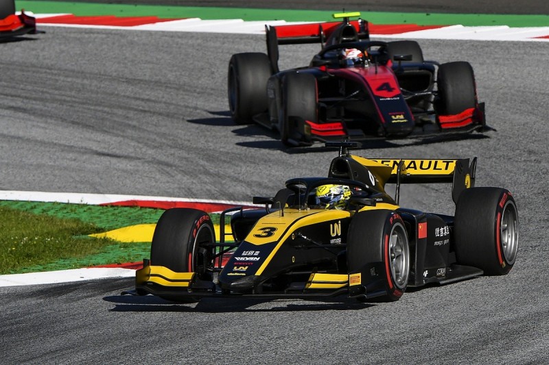 Virtuosi rues lost 1-2 after Zhou demise in Austria Formula 2 feature race