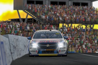 Van Gisbergen wins Supercars Eseries despite late scare
