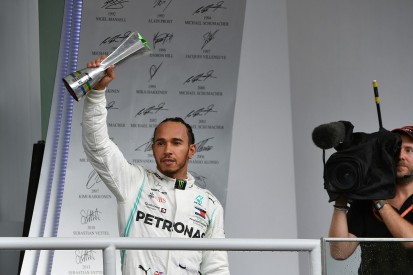 Lewis Hamilton demoted to seventh for Alex Albon collision