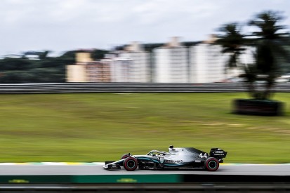 Brazilian GP practice: Lewis Hamilton narrowly leads Max Verstappen