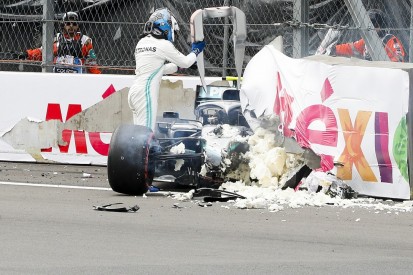 Bottas had knee pain after "nasty" second impact in Mexico F1 crash