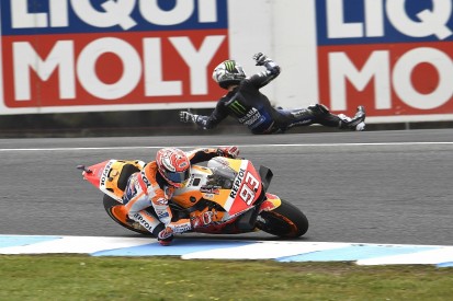 Phillip Island MotoGP: Vinales crash on final lap gifts Marquez win