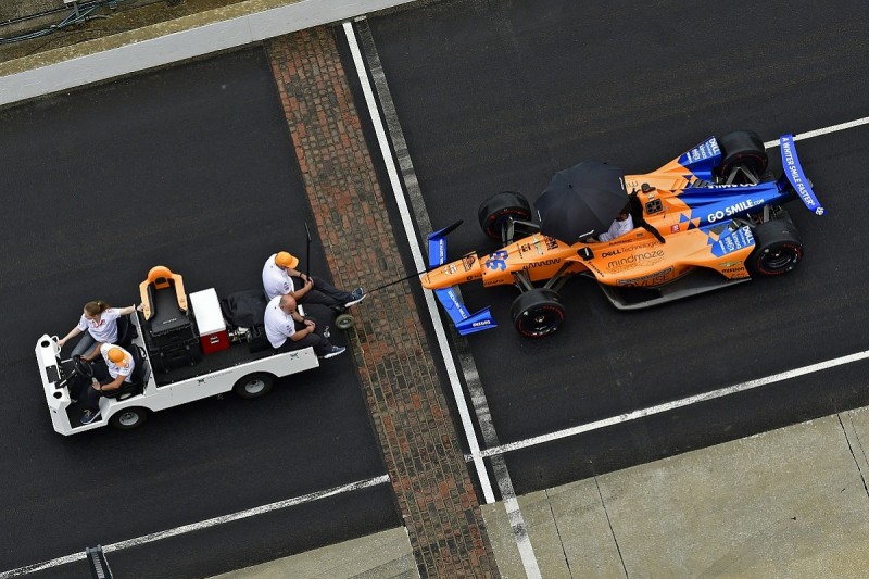 Rain delays Indianapolis 500 qualifying, more trouble for Alonso