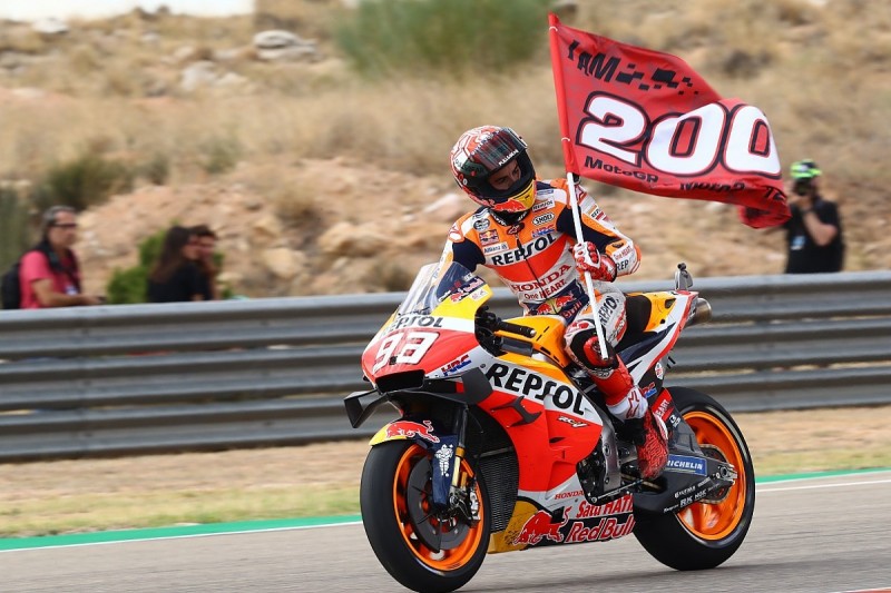 Aragon MotoGP: Marc Marquez on brink of title after dominant win