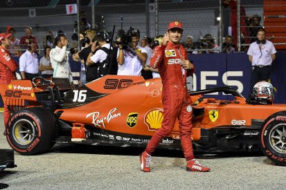 Leclerc thought he'd crash three times on Singapore Formula 1 pole lap