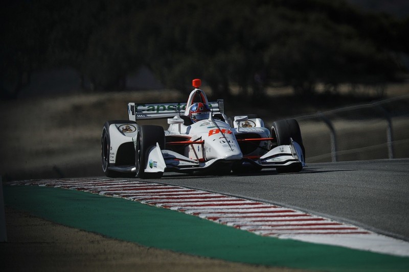Laguna Seca IndyCar: Colton Herta leads Felix Rosenqvist in practice