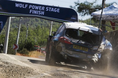 First Fiesta R5 WRC 2 win followed roll, ditch tyre change
