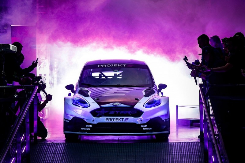 First Projekt E electric rallycross car unveiled at Latvian WRX