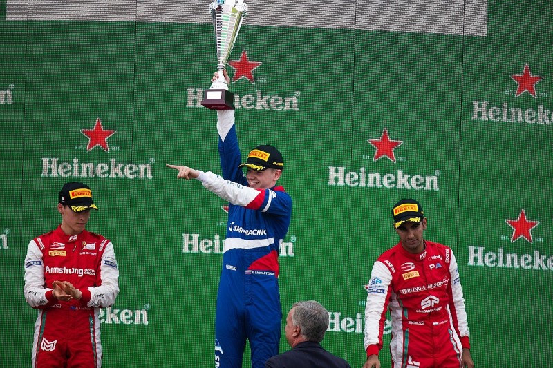 F3 Monza: Shwartzman wins Ferrari junior duel, Peroni in huge crash
