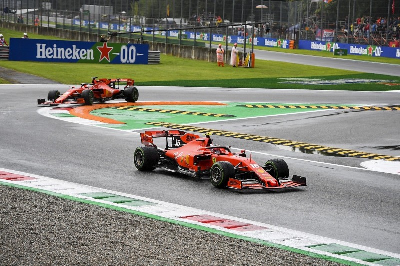 Italian Grand Prix practice: Leclerc leads McLarens amid red flags