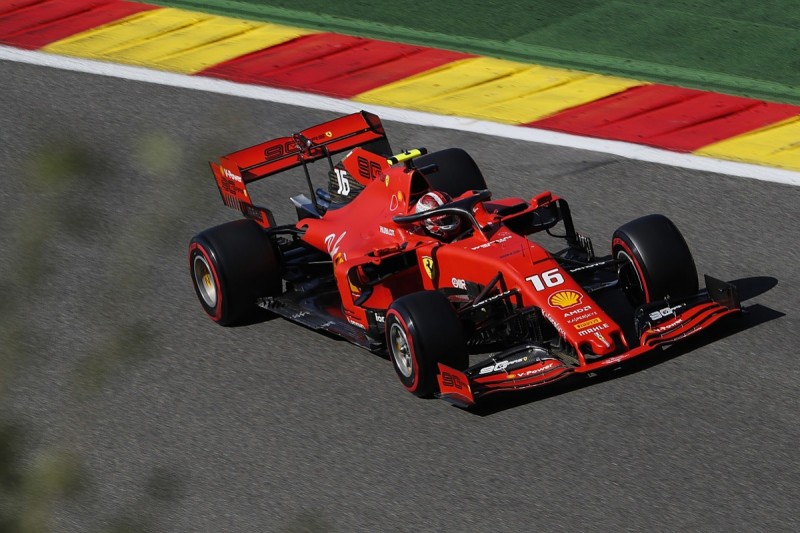 Belgian GP practice: Leclerc fastest again, heavy crash for Hamilton