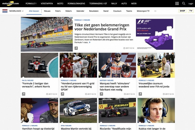 Motorsport.com acquires Netherlands GPUpdate.net