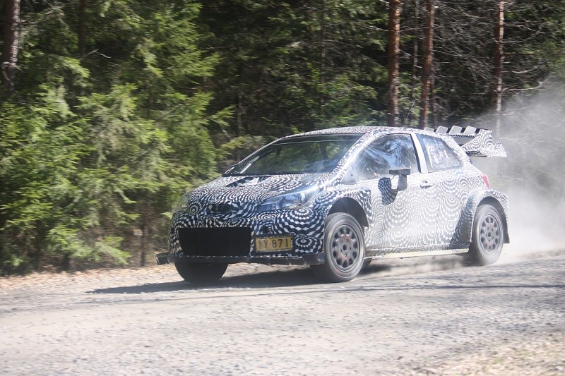 Pictures of Toyota's WRC test car emerge from running in Finland