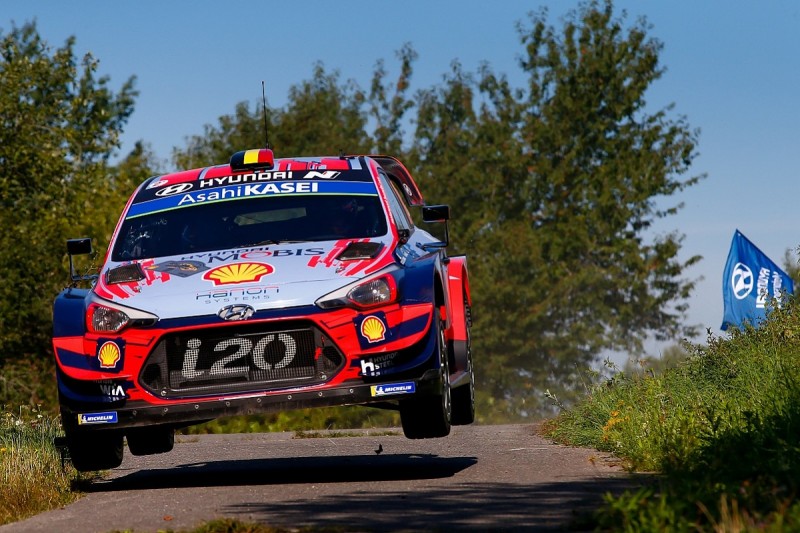 Hyundai's Neuville keeps pressure on Tanak in WRC Rally Germany