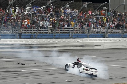 Brad Keselowski hangs on for victory in chaotic Talladega race