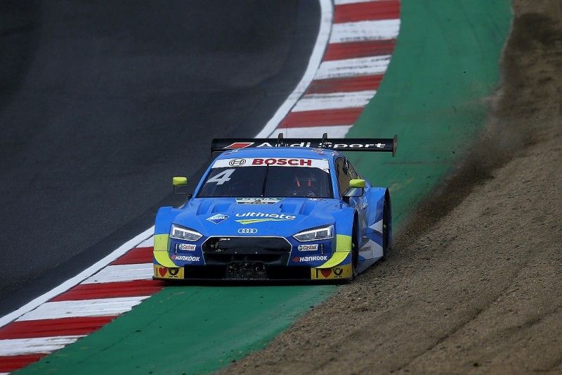 DTM Brands Hatch: Frijns's Audi filled with smoke for last 20 laps